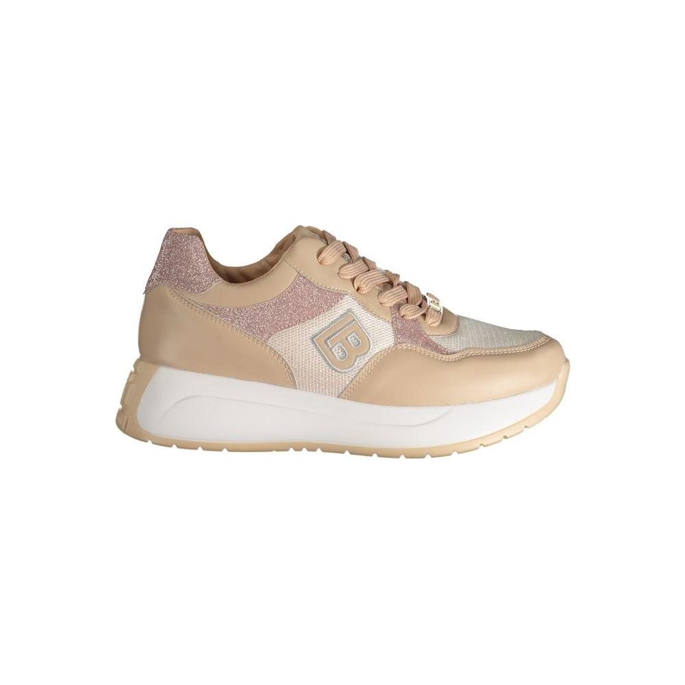 Beige Polyester Sneaker