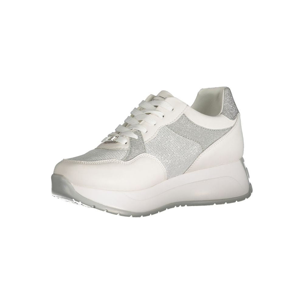 White Polyester Sneaker