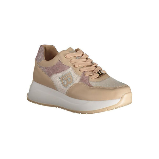 Beige Polyester Sneaker