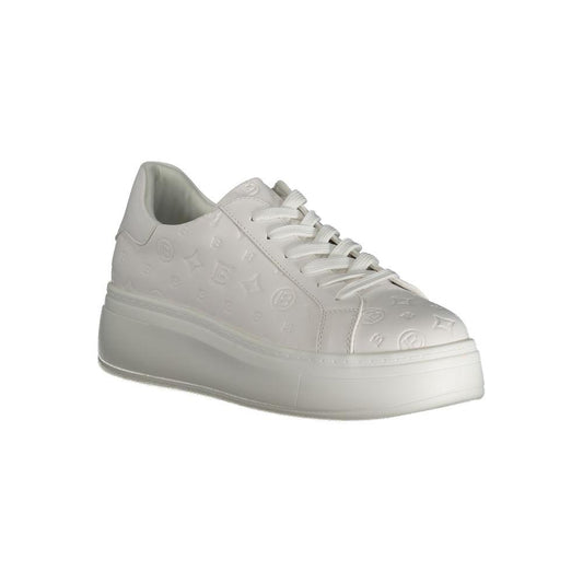 White Polyester Sneaker