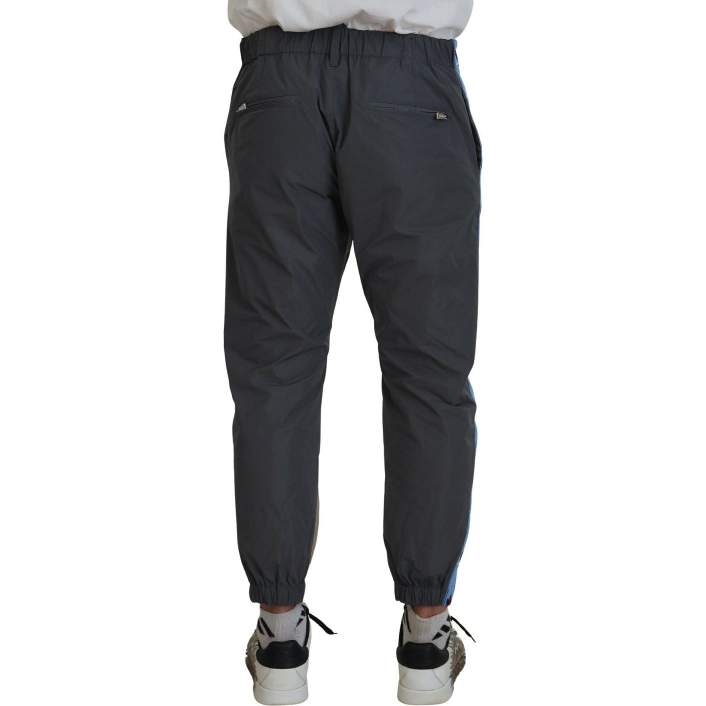 Cotton Brown Gray Two Tone Men Casual Pants