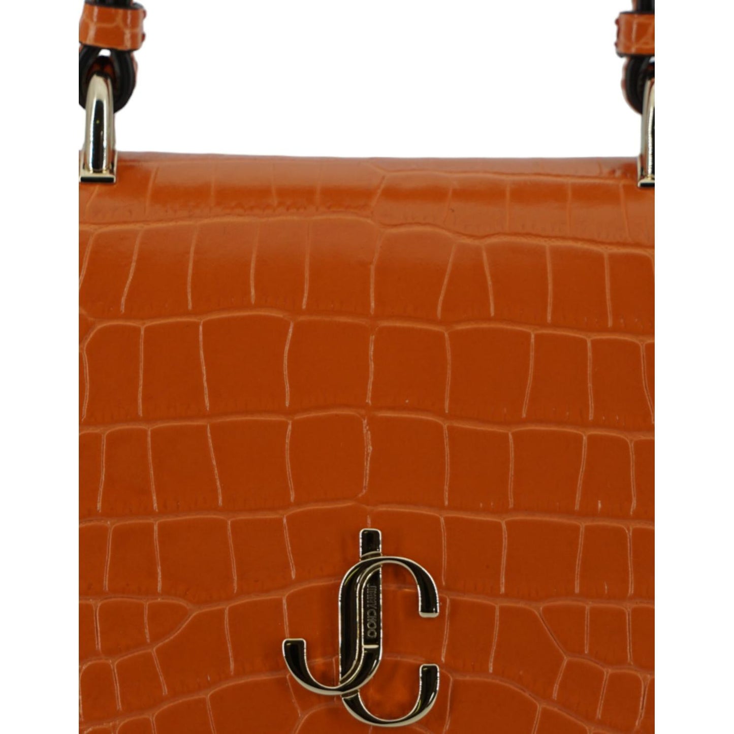 Orange Leather Top Handle and Shoulder Bag