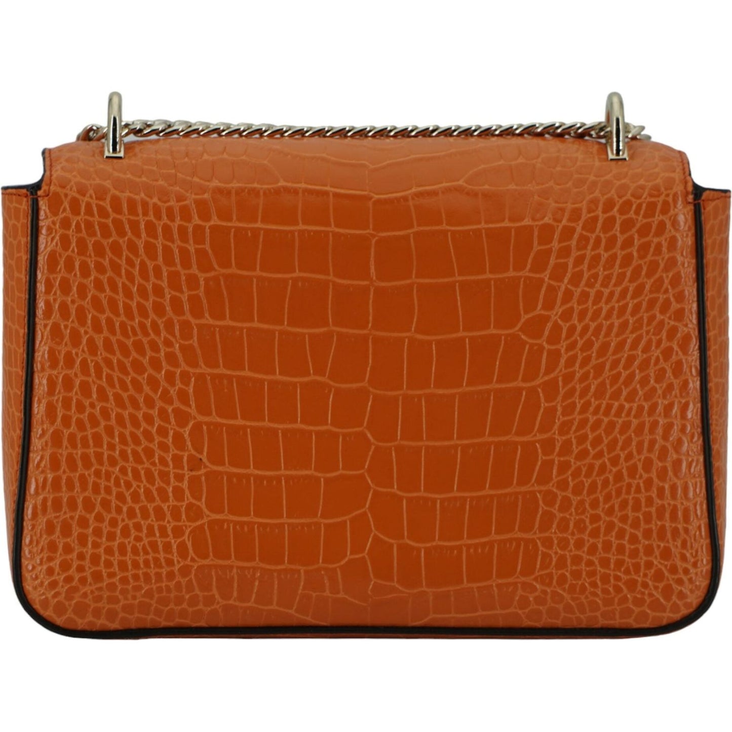 Amber Orange Leather Shoulder Bag