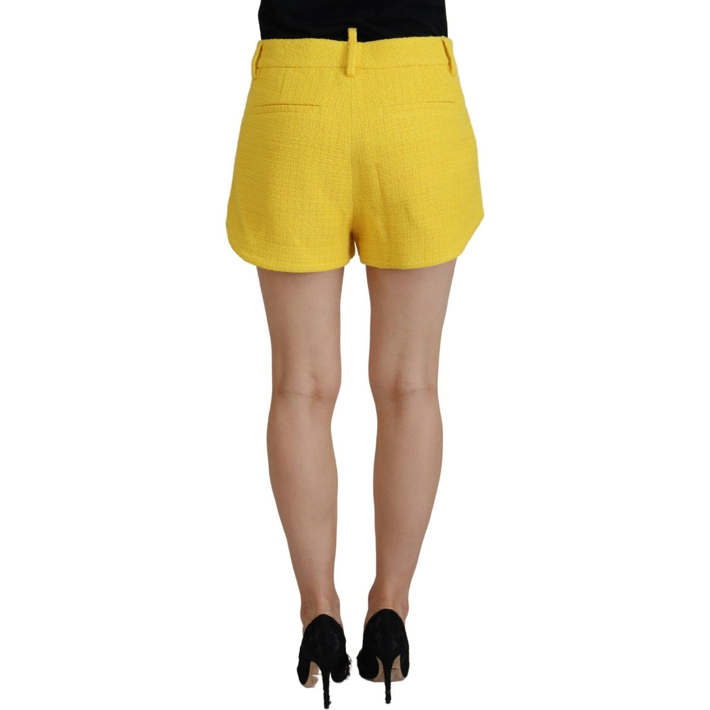 Yellow Peak Double Breasted Suit Blazer Short Set