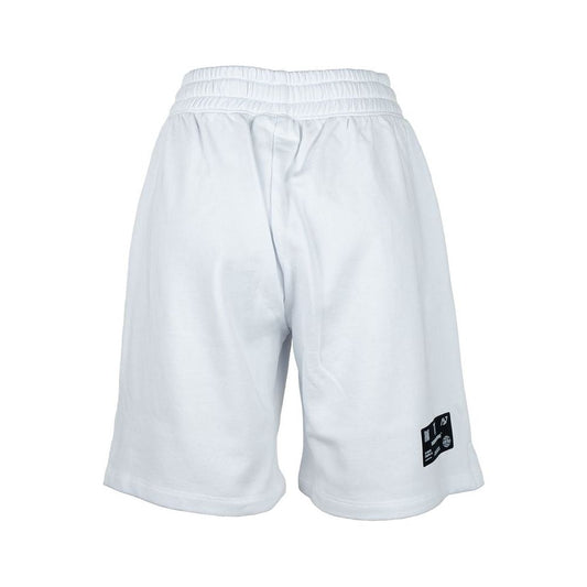 Chic Drawstring Cotton Shorts in White