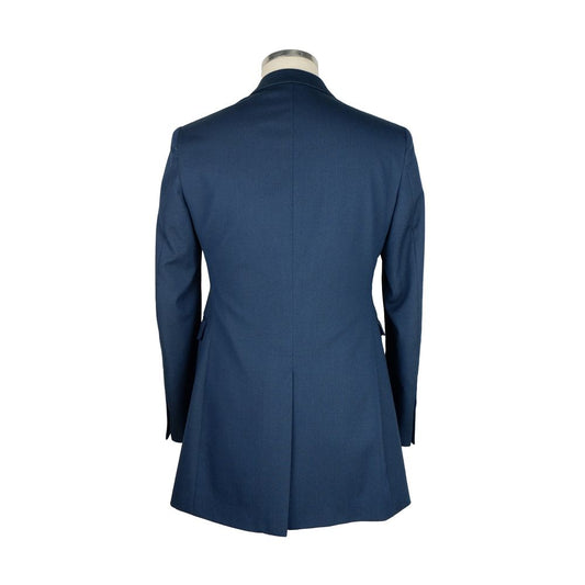 Elegant Men's Blue Short Coat