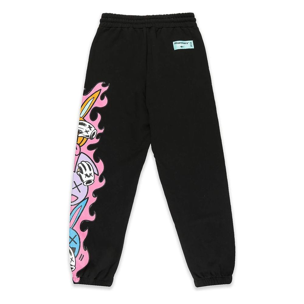 Graphic Stretch Cotton Trousers