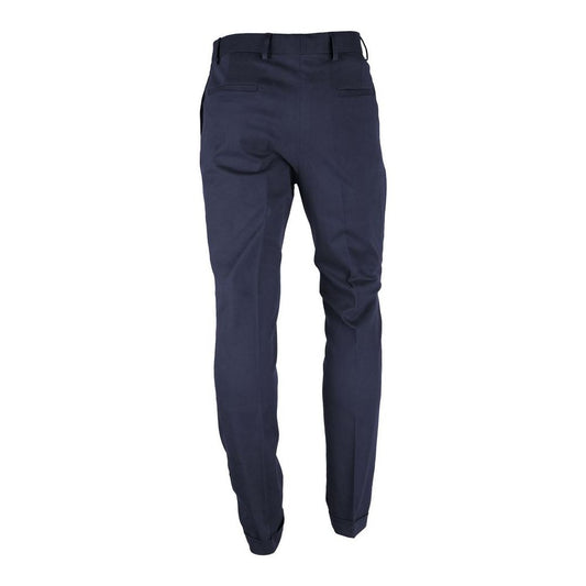 Elegant Wool Blend Milano Men's Trousers