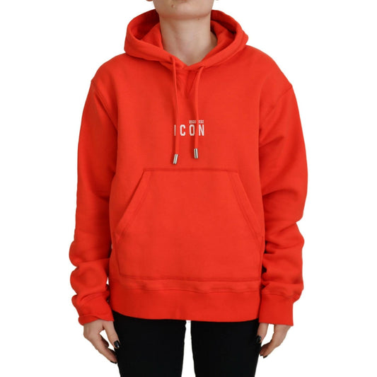 Red Mini Icon Cotton Hoodie Sweatshirt Sweater