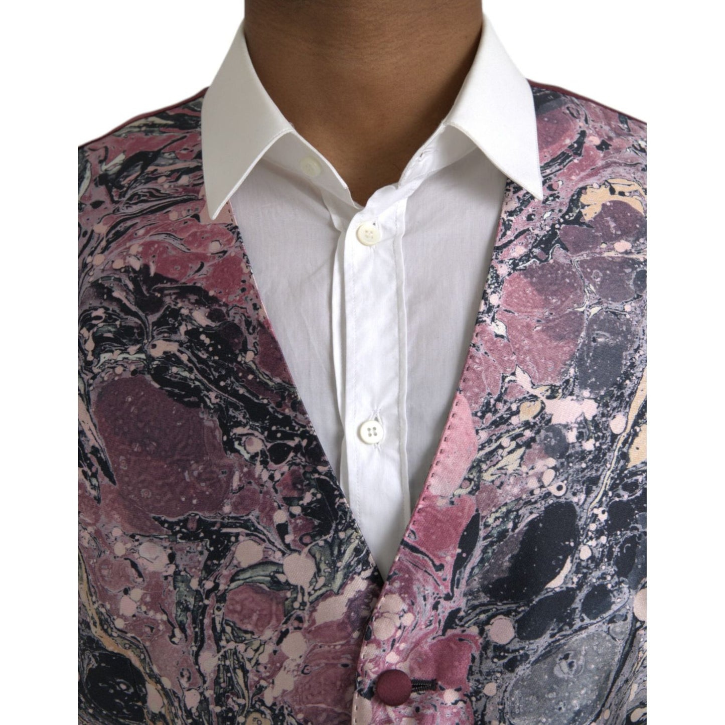 Multicolor Galaxy Silk Waistcoat Formal Vest