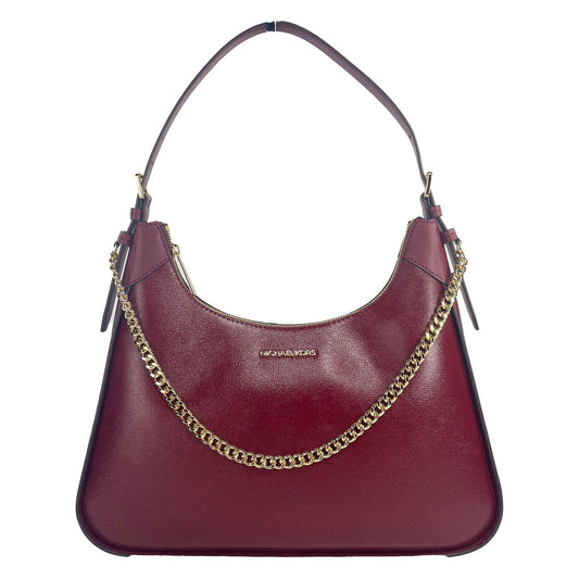 Wilma Large Dark Cherry Chain Shoulder Bag