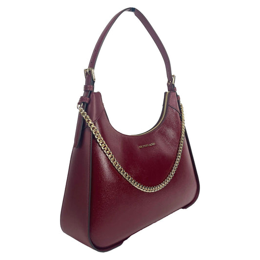 Wilma Large Dark Cherry Chain Shoulder Bag