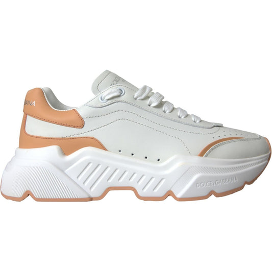 White Peach DAYMASTER Leather Sneakers Shoes