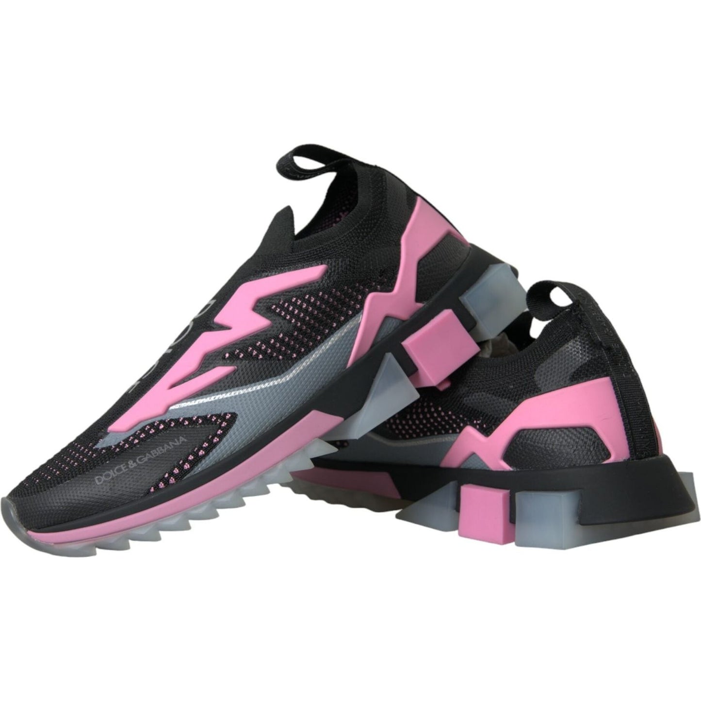 Black Pink Slip On Sorrento Sneakers Shoes