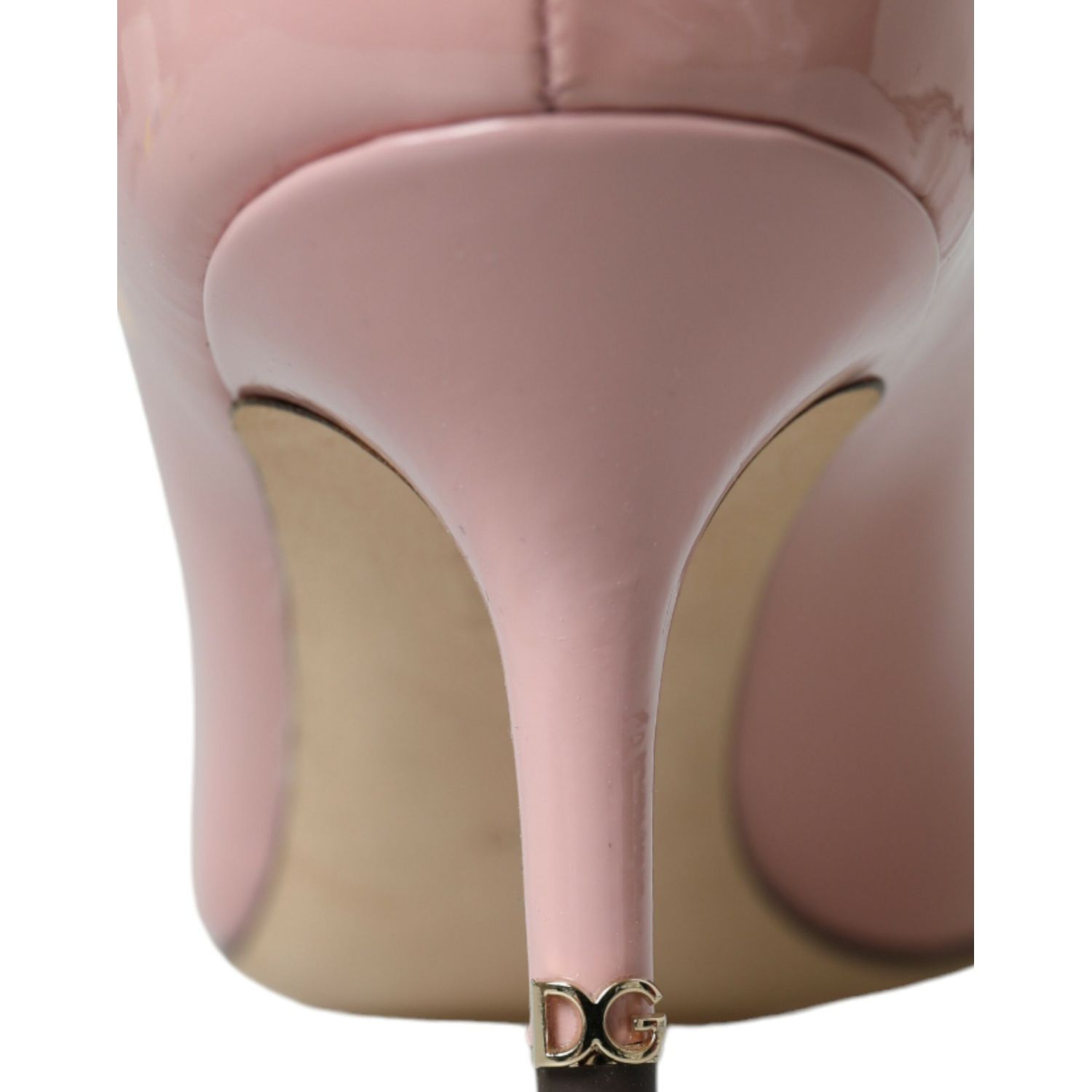 Dolce & Gabbana Light Pink Patent Leather Heels Pumps Shoes