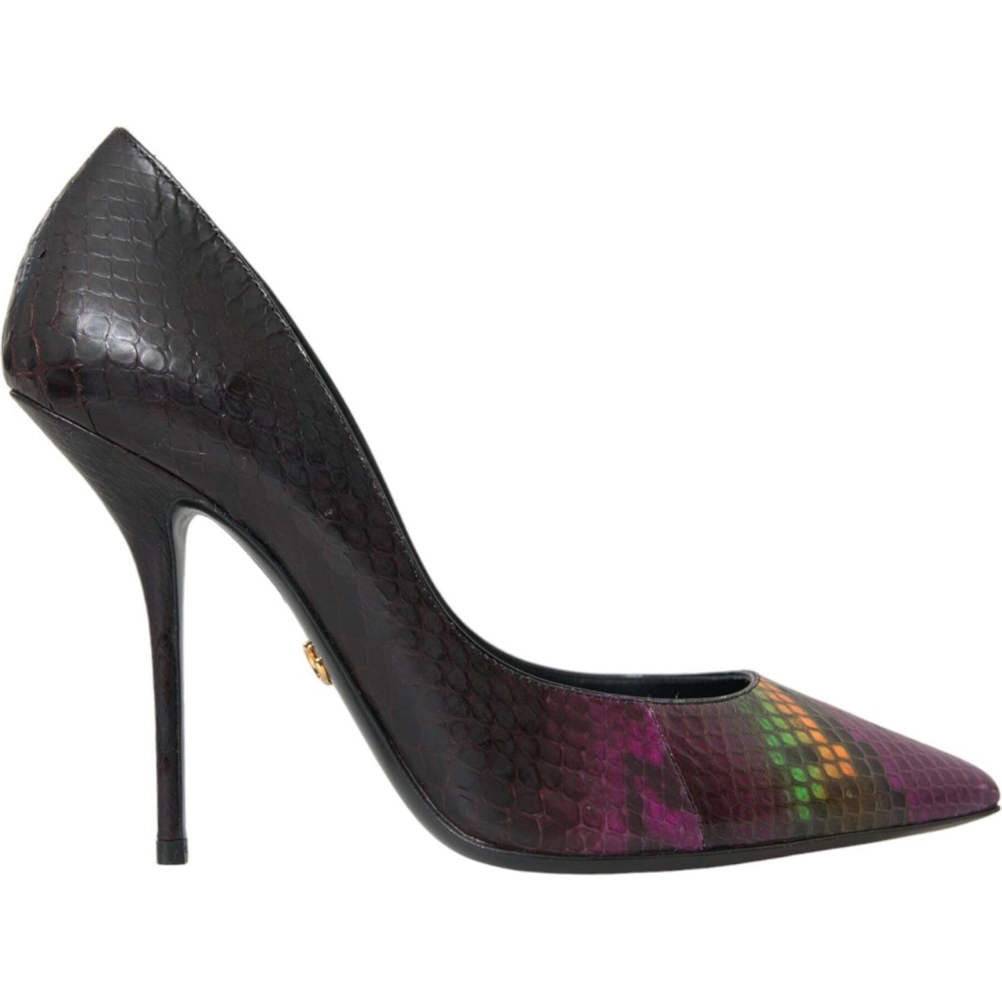 Multicolor Exotic Leather Heels Pumps Shoes