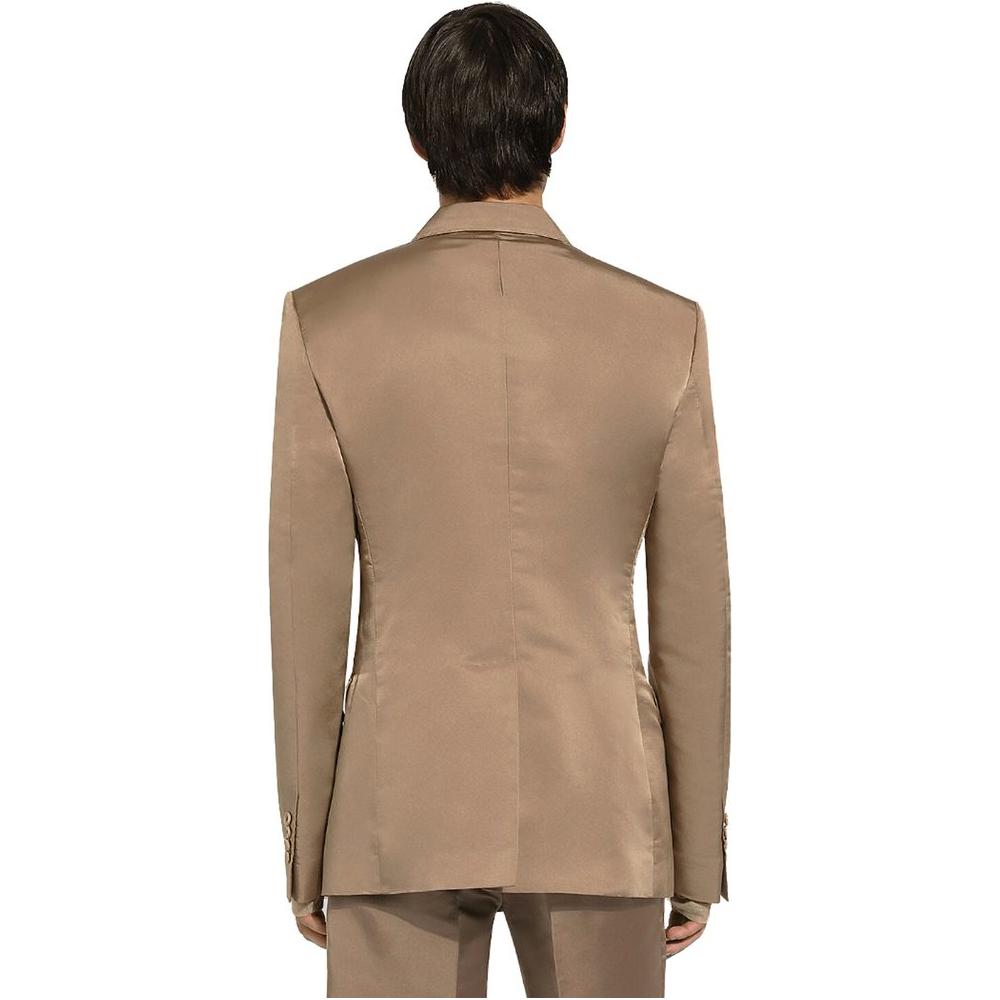 Beige Cotton Blazer