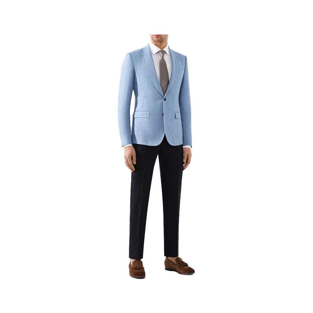 Light Blue Linen Blazer