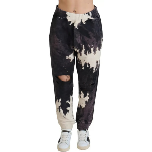 Multicolor Tie Dye Mid Waist Jogger Trouser Pants