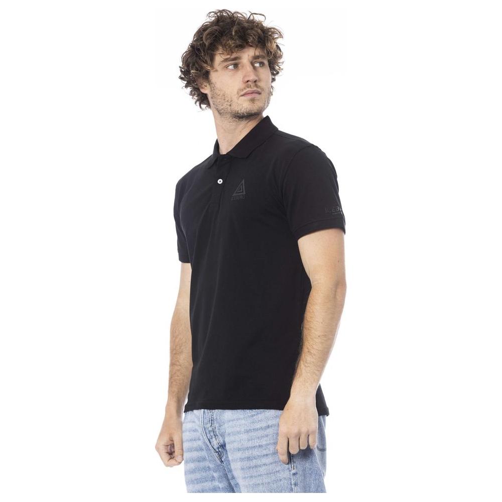 Black Cotton Polo Shirt