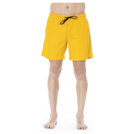 Yellow Polyester Swimwear