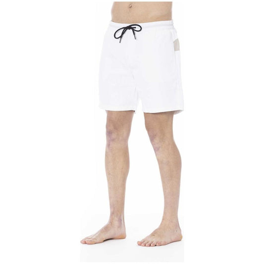 White Polyester Swimwear