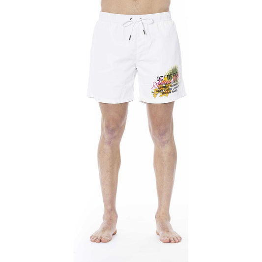 White Polyester Swimwear