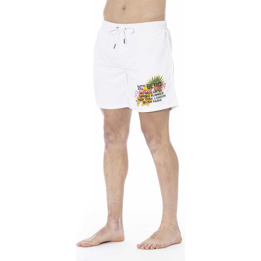 White Polyester Swimwear