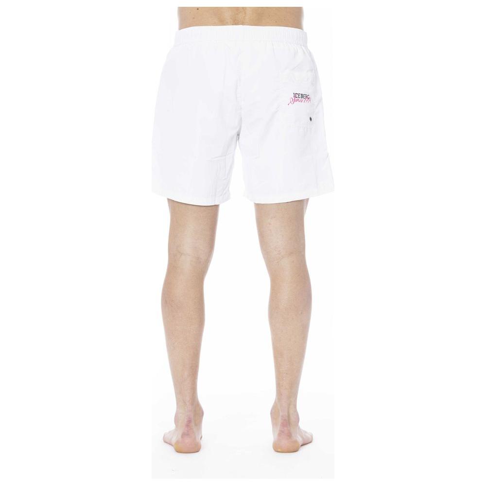 White Polyester Swimwear