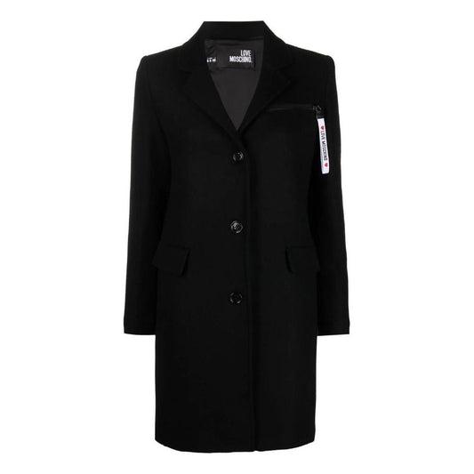 Black Wool Jackets & Coat