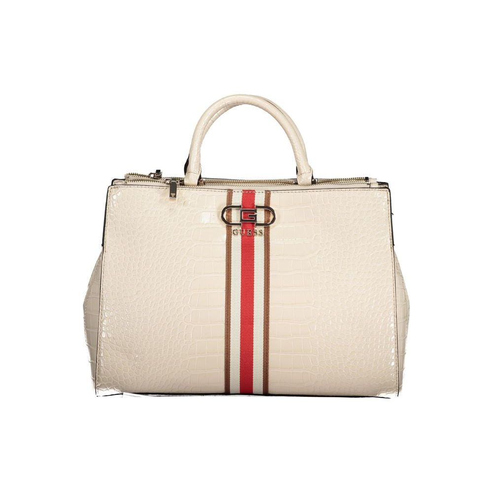 Beige Polyethylene Handbag