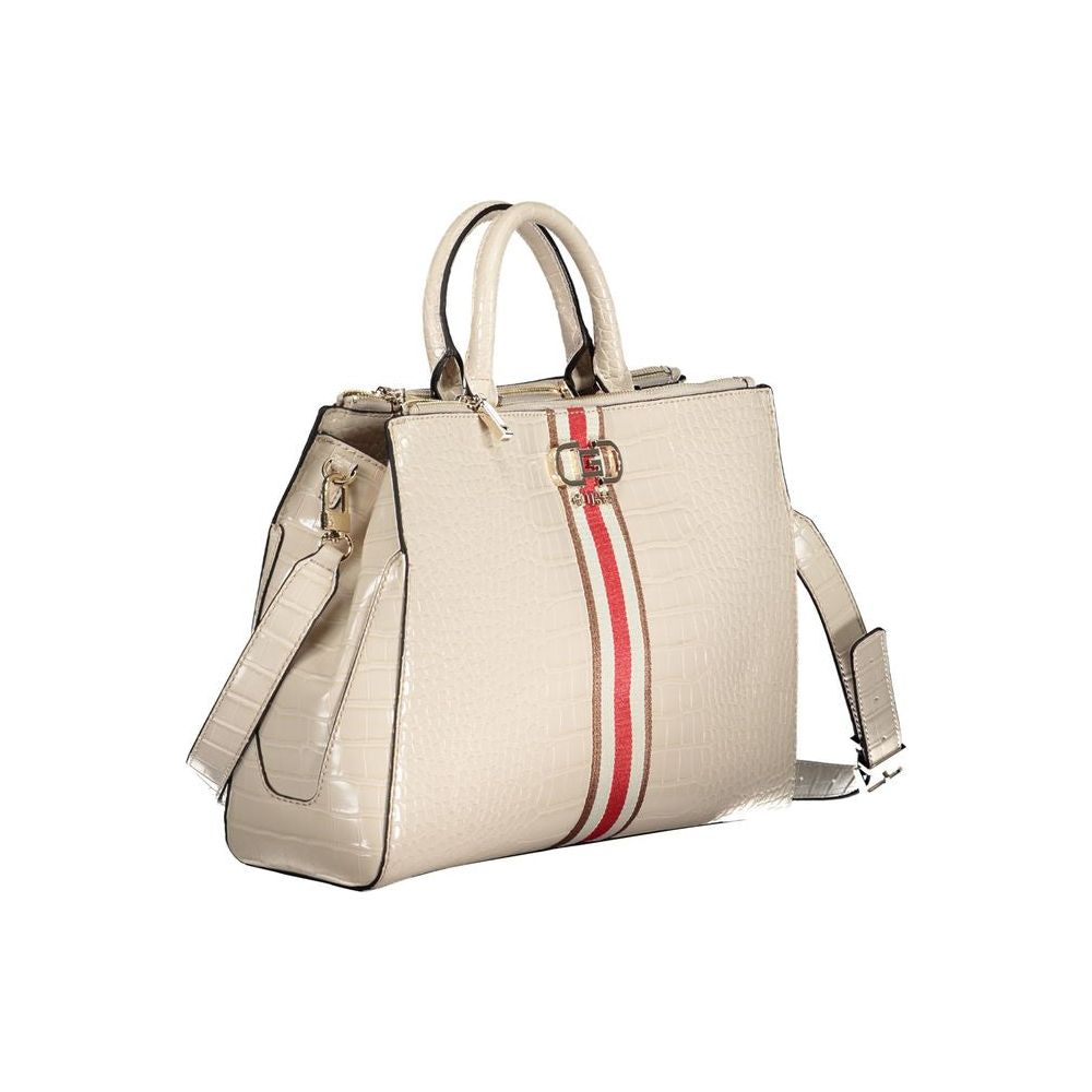 Beige Polyethylene Handbag