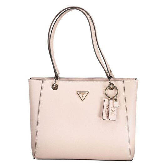 Pink Polyethylene Handbag