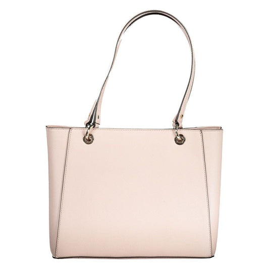 Pink Polyethylene Handbag