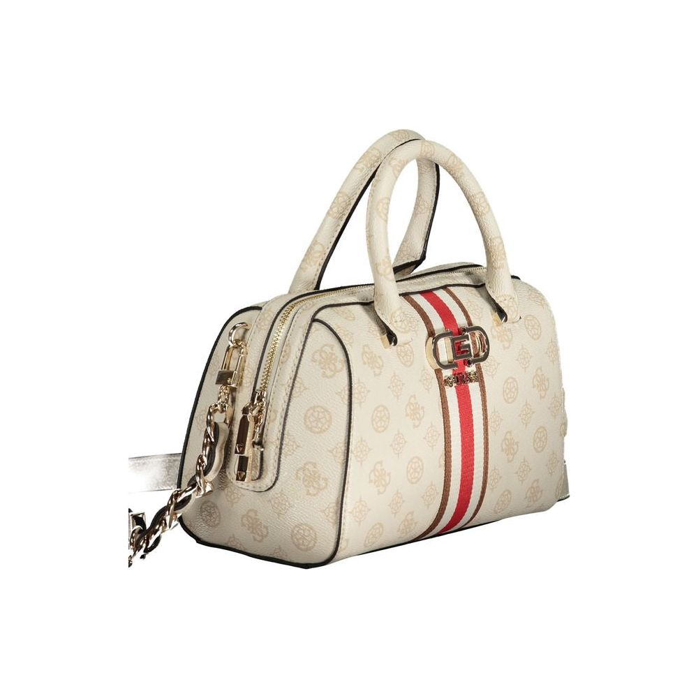 Beige Polyethylene Handbag