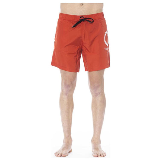 Red Polyester Swimwear