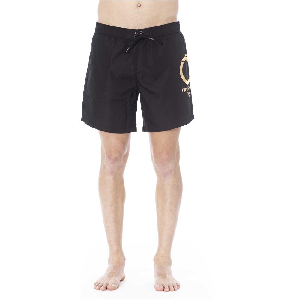 Black Polyester Swimwear