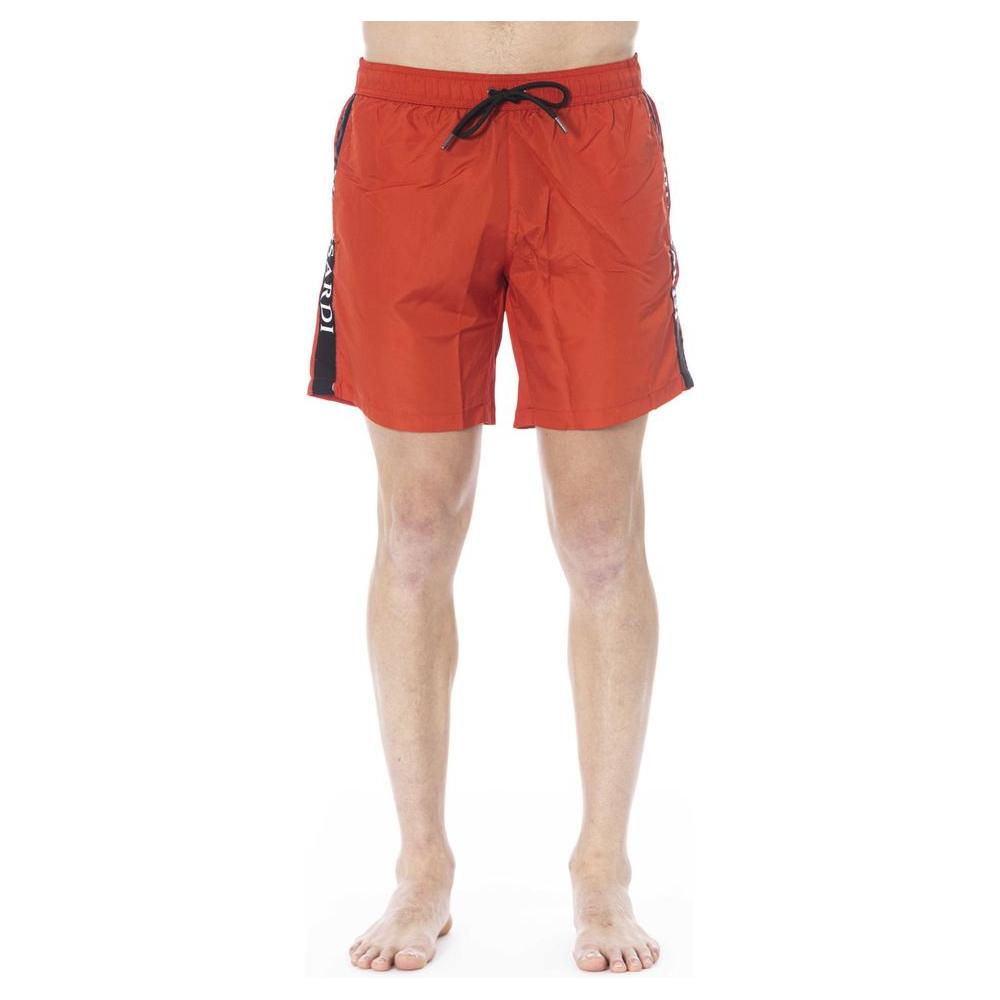 Red Polyester Swimwear