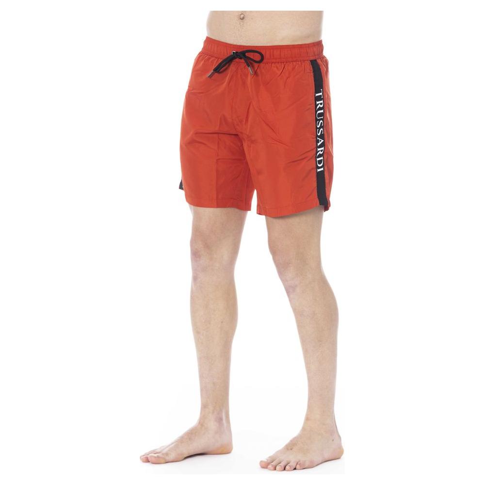 Red Polyester Swimwear