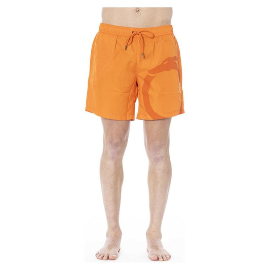 Orange Polyester Swimwear