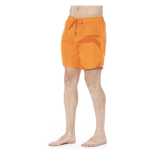 Orange Polyester Swimwear