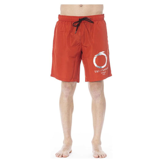 Red Polyester Swimwear