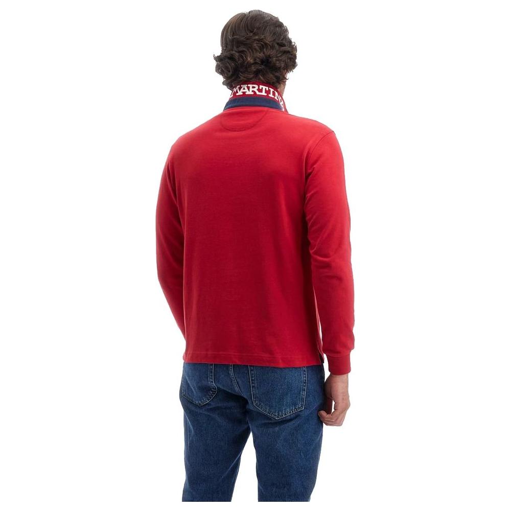 Red Cotton Polo Shirt