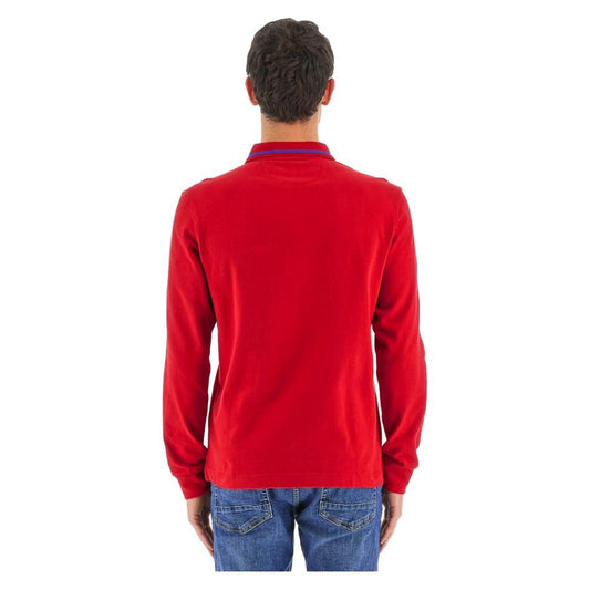 Red Cotton Polo Shirt