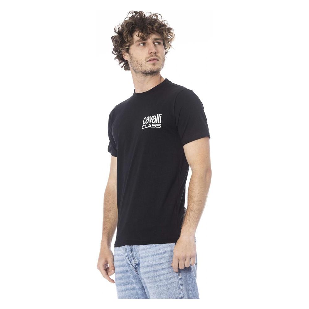 Cavalli Class Black Cotton T-Shirt