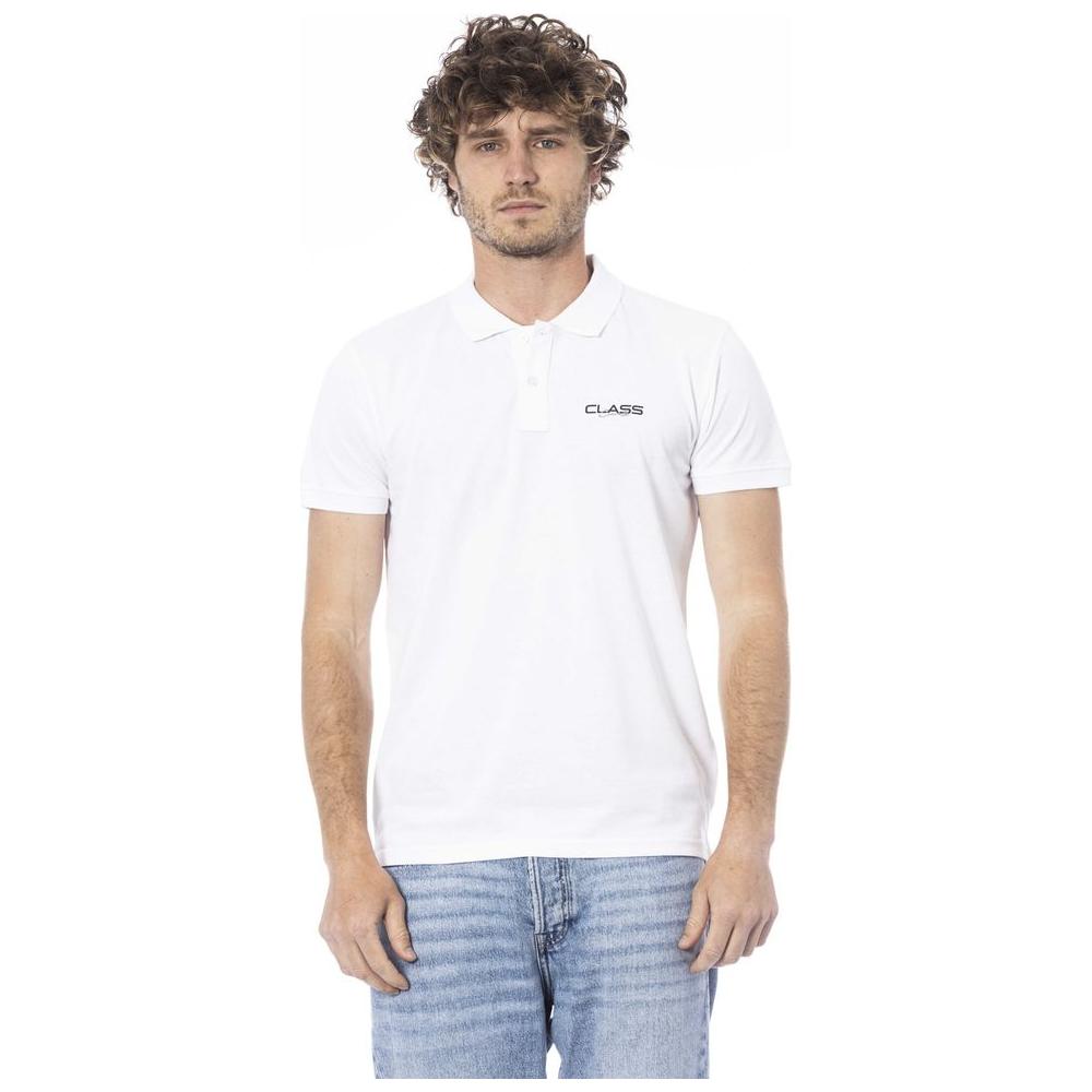 White Cotton Polo Shirt