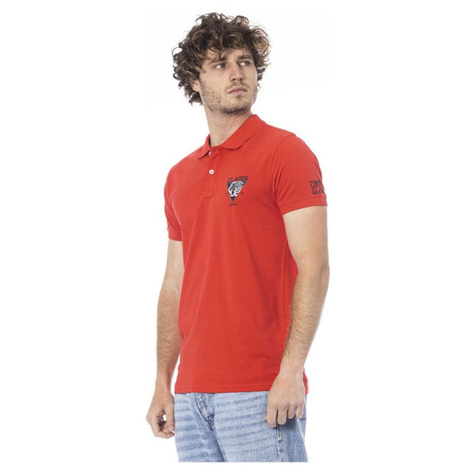 Red Cotton Polo Shirt