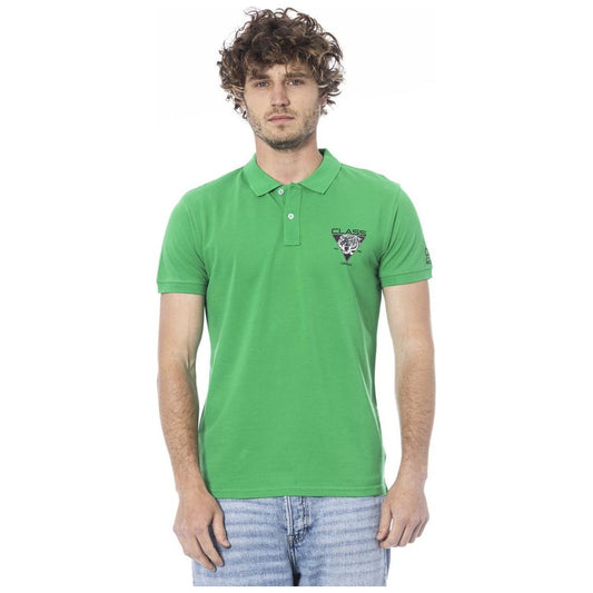 Green Cotton Polo Shirt