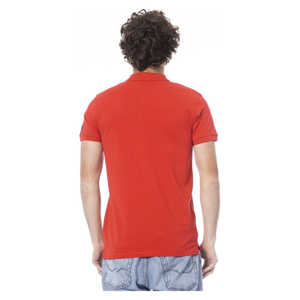 Red Cotton Polo Shirt