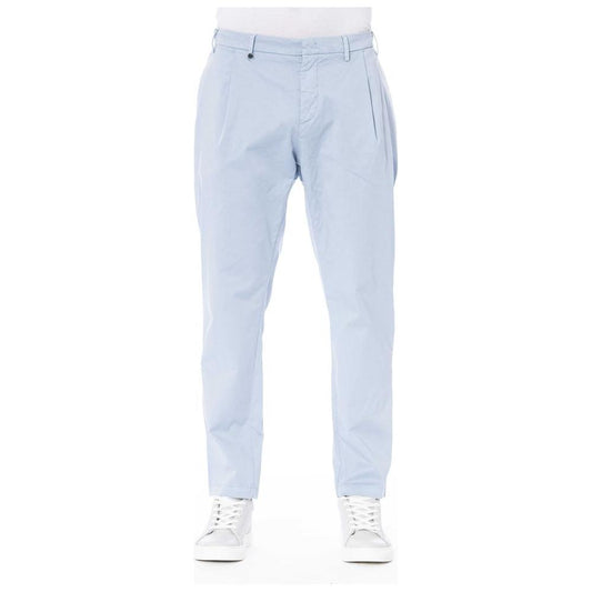 Light Blue Cotton Jeans & Pant